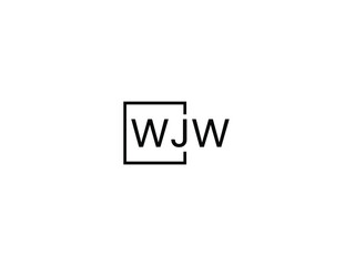 WJW letter initial logo design vector illustration