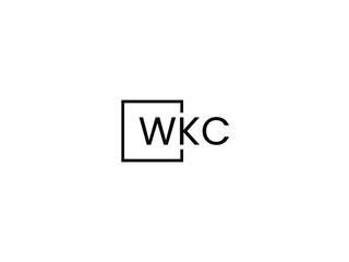 WKC letter initial logo design vector illustration