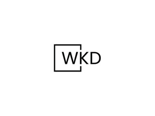 WKD letter initial logo design vector illustration