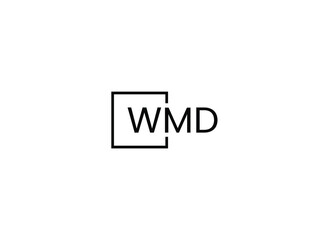 WMD letter initial logo design vector illustration