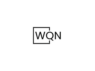 WQN letter initial logo design vector illustration