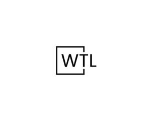 WTL letter initial logo design vector illustration