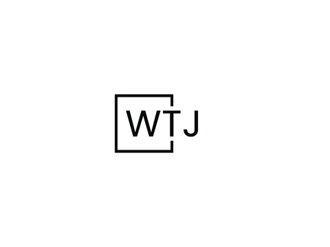 WTJ letter initial logo design vector illustration