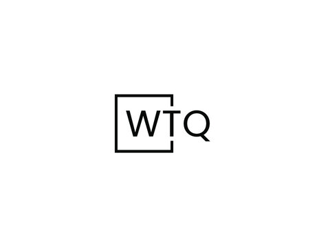 WTQ letter initial logo design vector illustration