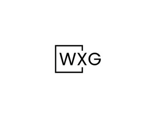 WXG letter initial logo design vector illustration