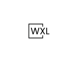 WXL letter initial logo design vector illustration