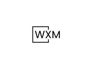 WXM letter initial logo design vector illustration