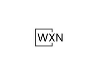 WXN letter initial logo design vector illustration