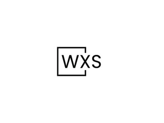 WXS letter initial logo design vector illustration