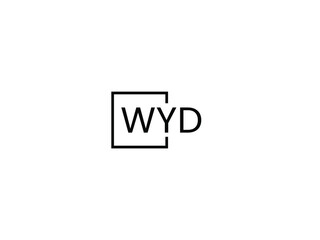 WYD letter initial logo design vector illustration