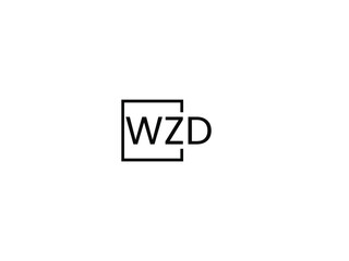 WZD letter initial logo design vector illustration