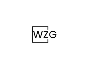 Fototapeta premium WZG letter initial logo design vector illustration