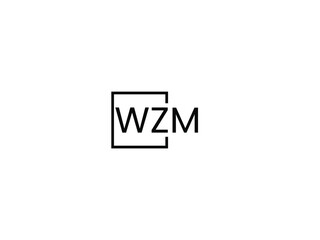 Fototapeta premium WZM letter initial logo design vector illustration
