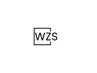 WZS letter initial logo design vector illustration