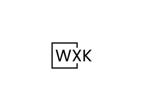 WXK letter initial logo design vector illustration