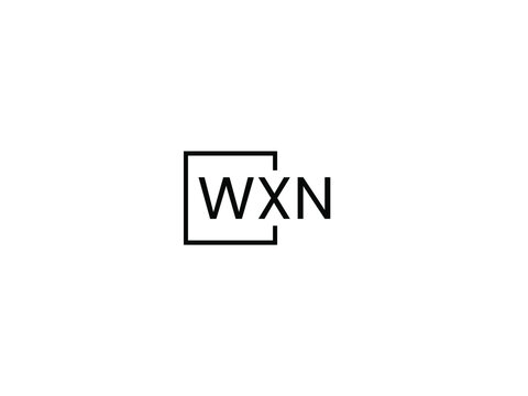WXN letter initial logo design vector illustration