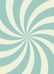 Sunlight spiral vertical background. faded blue and beige color burst background.