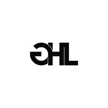 ghl initial letter monogram logo design