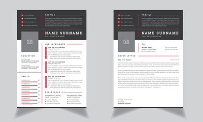 resume and cover letter template with Rad Accents Cv Layout 