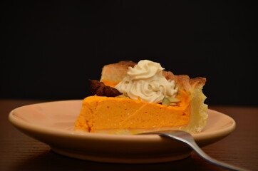 Fresh Homemade Pumpkin Pie made for Thanksgiving