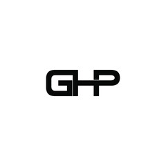 ghp initial letter monogram logo design