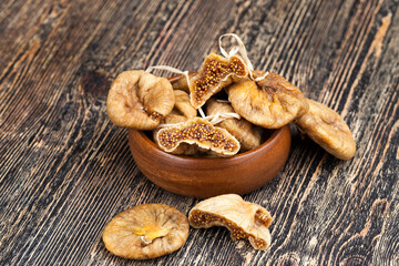 dried dried fruits of sweet ripe figs
