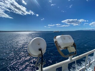 Überfahrt mit der Fähre von Split Dalmatien nach Supetar Insel Brac