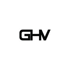 ghv initial letter monogram logo design