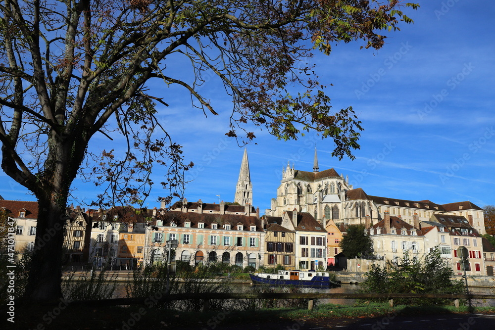 Wall mural abbaye d'auxerre (yonne)