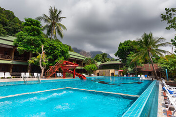 Beautiful tropical beach at island Koh Chang