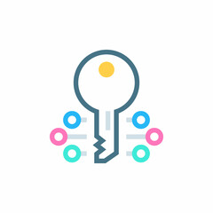 PASSWORD ENCRYPTION icon in vector. Logotype