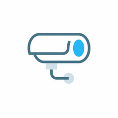 SURVEILLANCE CAMERA icon in vector. Logotype