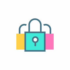MULTIKEY SECURITY SERVICES icon in vector. Logotype