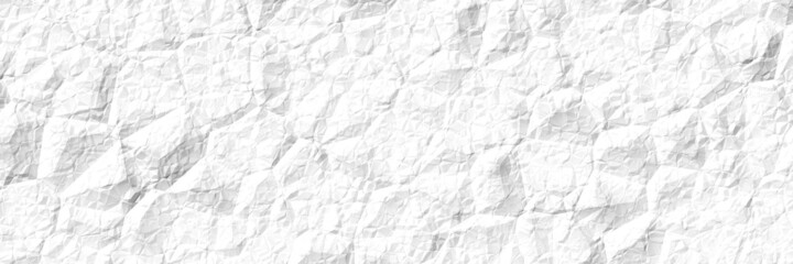 Panoramic creased white paper background