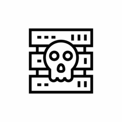 DATA LOSS icon in vector. Logotype