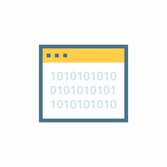 ENCRYPTION DATA icon in vector. Logotype