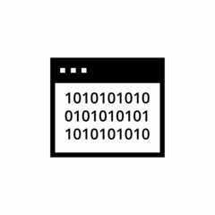 ENCRYPTION DATA icon in vector. Logotype