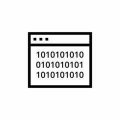 ENCRYPTION DATA icon in vector. Logotype