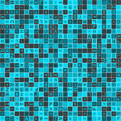 Abstract Geometric Pattern generative computational art illustration