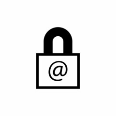 MAIL SECURITY icon in vector. Logotype