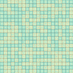 Fototapeta premium Abstract Geometric Pattern generative computational art illustration