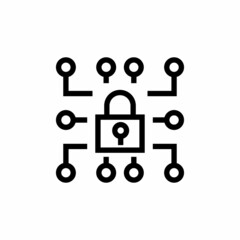 ENCRYPTION icon in vector. Logotype