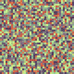Abstract Geometric Pattern generative computational art illustration