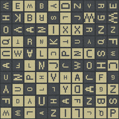 Abstract Geometric Pattern generative computational art illustration