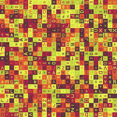 Abstract Geometric Pattern generative computational art illustration