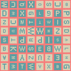 Abstract Geometric Pattern generative computational art illustration
