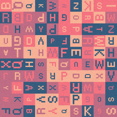 Abstract Geometric Pattern generative computational art illustration