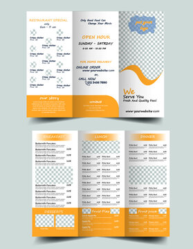 TriFold Restaurant Brochure Template