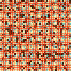 Fototapeta premium Abstract Geometric Pattern generative computational art illustration