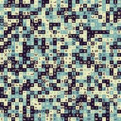 Fototapeta premium Abstract Geometric Pattern generative computational art illustration